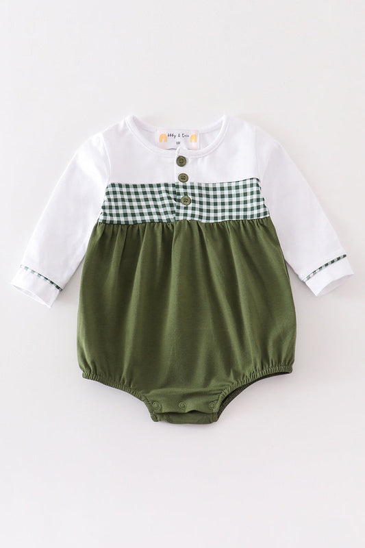 Premium Green plaid girl bubble